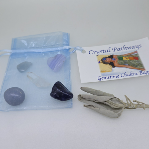 Throat Gemstone Chakra Bag Throat Gemstone Chakra Bag